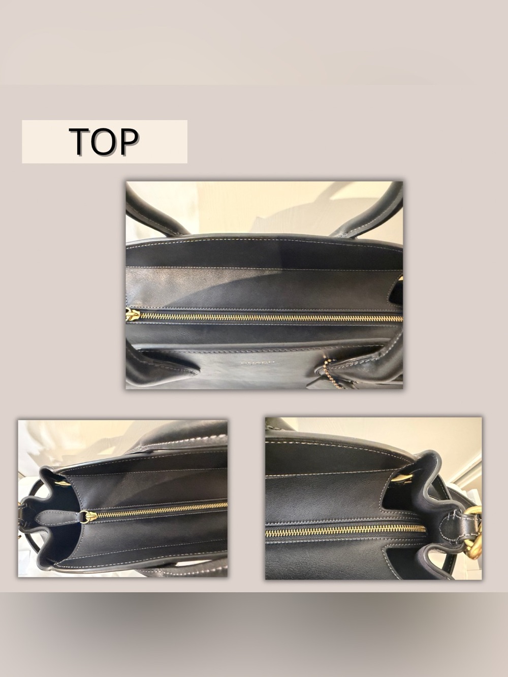 COACH EMPIRE 40 - BLACK W/ INSERT - Picture 4 of 9